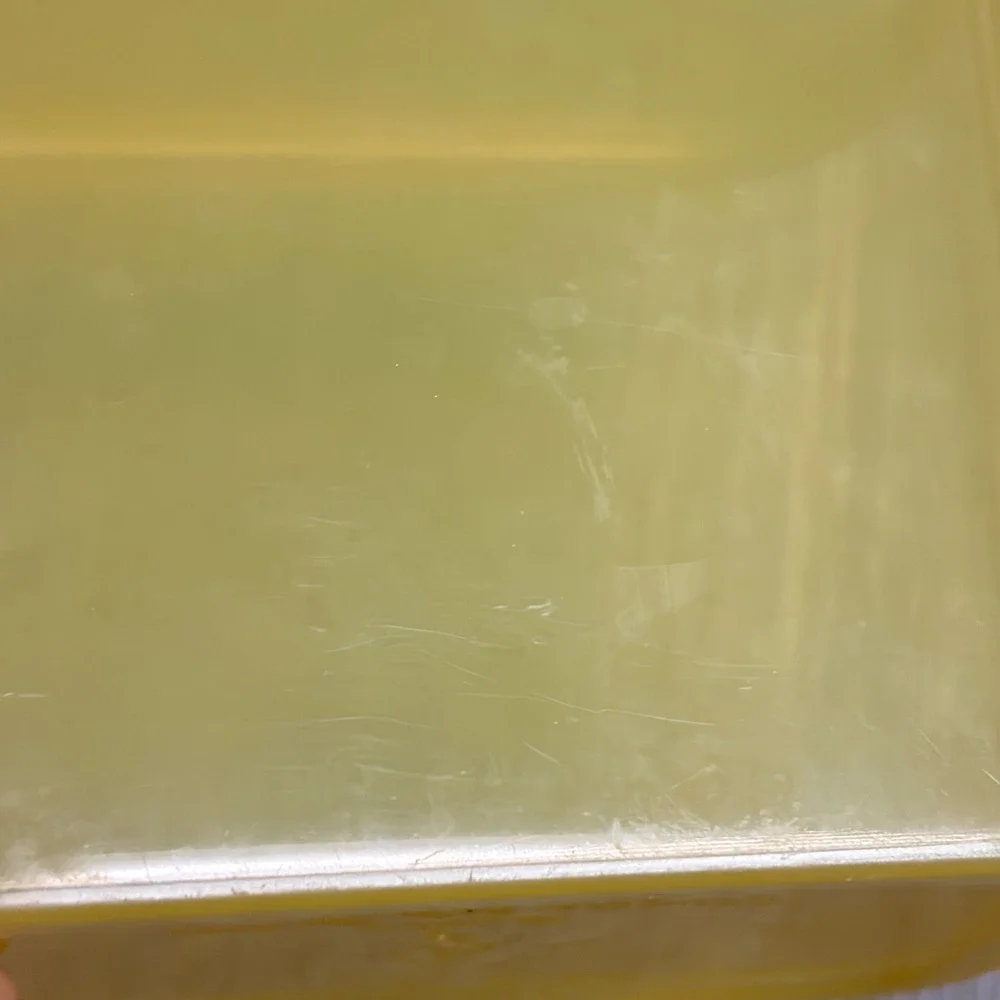 SPAM Reusable Plastic Food Storage Container Yellow Hormel Foods Made in USA